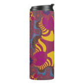 Plum and Yellow Cross Thermosbeker (Gedraaid links)