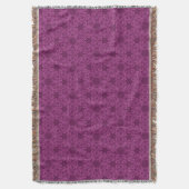 Plum Arabesque Pattern Deken (Voorkant Verticaal)