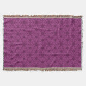 Plum Arabesque Pattern Deken (Voorkant)