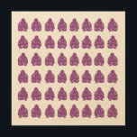 Plum Asian Moods Buddah Boys Hout Afdruk<br><div class="desc">Buddha Pop Art die het patroon in het Aziatische Moods palet van Emporio Moffa herhaalt.</div>