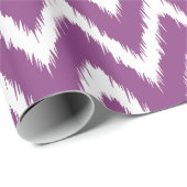Plum Asian Moods Ikat Chevrons Cadeaupapier (Rol Hoek)