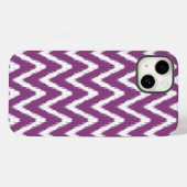 Plum Asian Moods Ikat Chevrons Case-Mate iPhone Case (Achterkant (horizontaal))