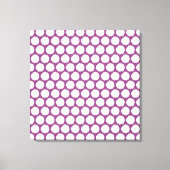 Plum Asian Moods Ikat Stippen Canvas Afdruk (Voorkant)