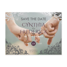 Plum Barok Kroonluchter Bruiloft Save The Date