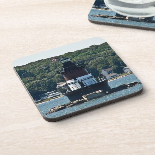 Plum Beach Lighthouse Cork Onderzetter (Linkerzijde)