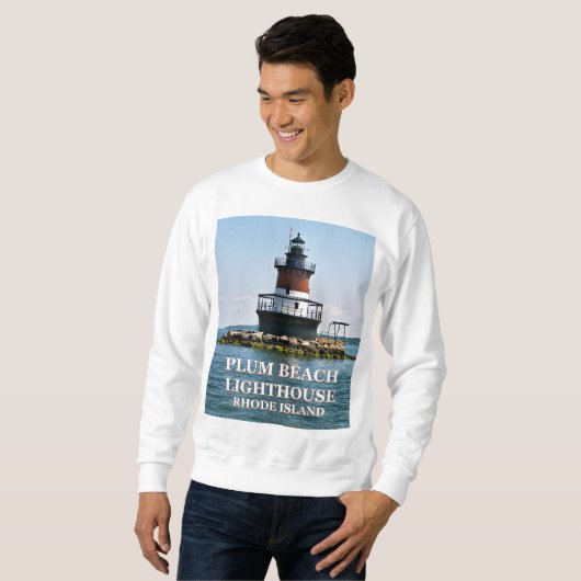 Plum Beach Lighthouse, N. Kingstown, Rhode Island Trui (Voorkant volledig)