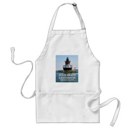 Plum Beach Lighthouse, Rhode Island Apron Standaard Schort