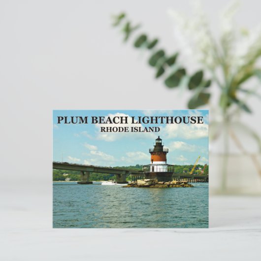 Plum Beach Lighthouse, Rhode Island Briefkaart (Staand voorkant)