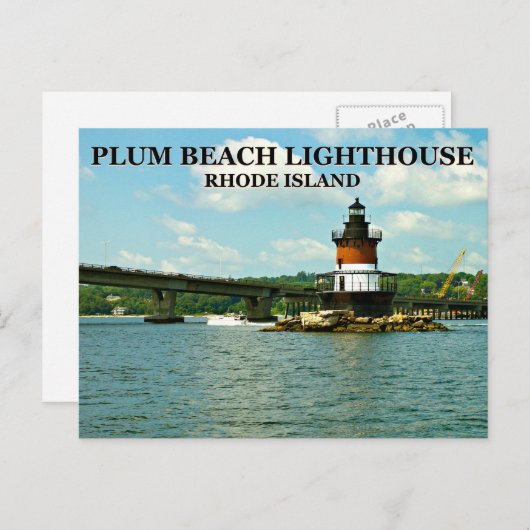 Plum Beach Lighthouse, Rhode Island Briefkaart (Voorkant / Achterkant)