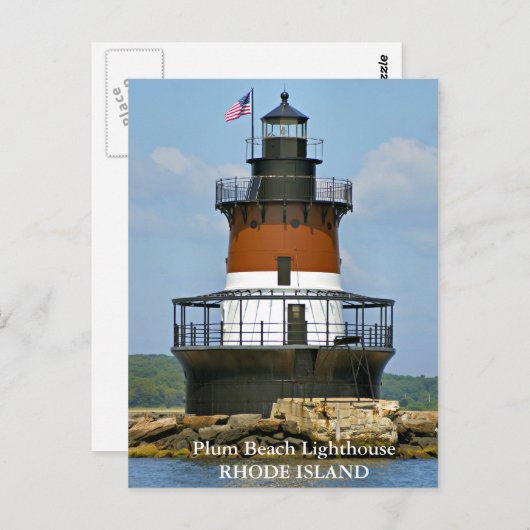 Plum Beach Lighthouse, Rhode Island Briefkaart (Voorkant / Achterkant)