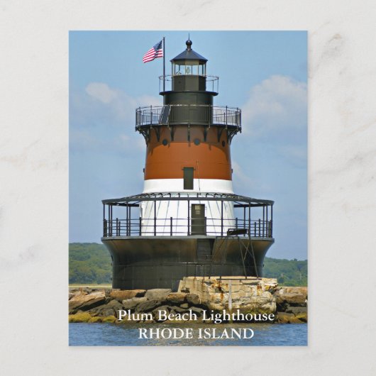 Plum Beach Lighthouse, Rhode Island Briefkaart (Voorkant)