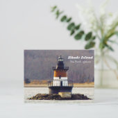 Plum Beach Lighthouse Rhode Island briefkaart (Staand voorkant)