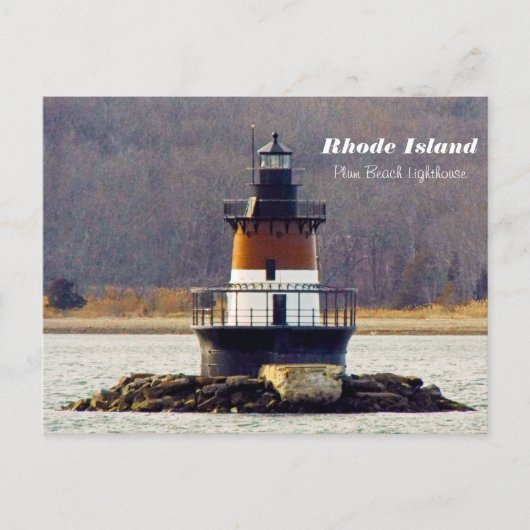 Plum Beach Lighthouse Rhode Island briefkaart (Voorkant)