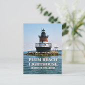 Plum Beach Lighthouse, Rhode Island Briefkaart (Staand voorkant)