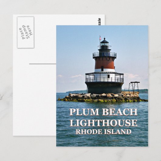 Plum Beach Lighthouse, Rhode Island Briefkaart (Voorkant / Achterkant)