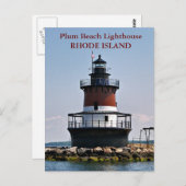 Plum Beach Lighthouse, Rhode Island Briefkaart (Voorkant / Achterkant)