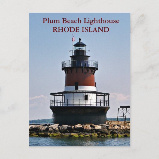 Plum Beach Lighthouse, Rhode Island Briefkaart (Voorkant)