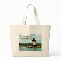 Plum Beach Lighthouse, Rhode Island Canvas tas