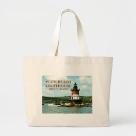 Plum Beach Lighthouse, Rhode Island Canvas tas
