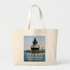 Plum Beach Lighthouse, Rhode Island Canvas tas