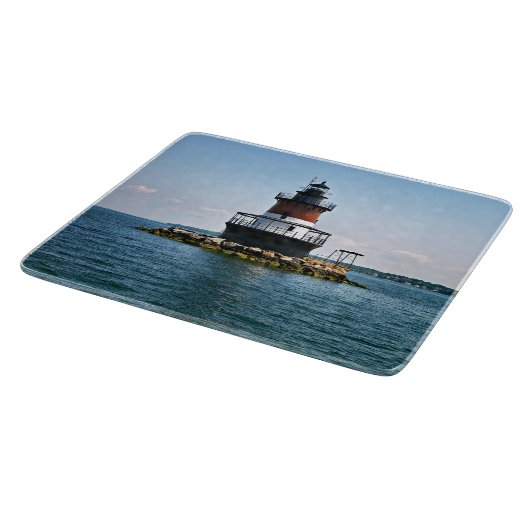 Plum Beach Lighthouse Rhode Island Cutting Board Snijplank (Hoek)