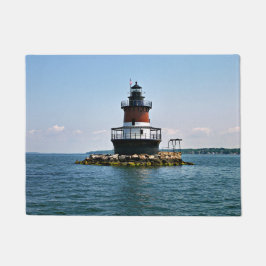 Plum Beach Lighthouse, Rhode Island Door Mat