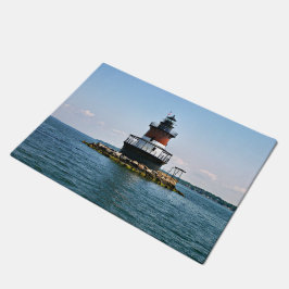 Plum Beach Lighthouse, Rhode Island Door Mat