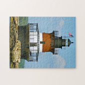 Plum Beach Lighthouse, Rhode Island Jigzaag Puzzle Legpuzzel (Horizontaal)