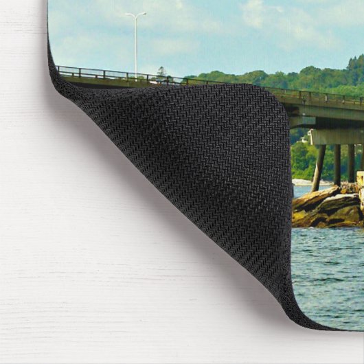 Plum Beach Lighthouse, Rhode Island Mousepad Muismat (Hoek)