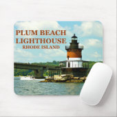 Plum Beach Lighthouse, Rhode Island Mousepad Muismat (Met muis)