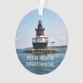 Plum Beach Lighthouse Rhode Island Ornament (voorkant)