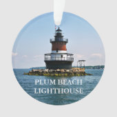 Plum Beach Lighthouse Rhode Island Ornament (voorkant)