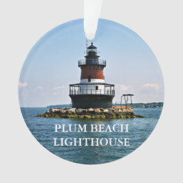 Plum Beach Lighthouse Rhode Island Ornament