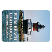 Plum Beach Lighthouse, Rhode Island Photo Magnet Magneet (Horizontaal)