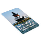 Plum Beach Lighthouse, Rhode Island Photo Magnet Magneet (Rechterzijde)