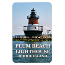 Plum Beach Lighthouse, Rhode Island Photo Magnet