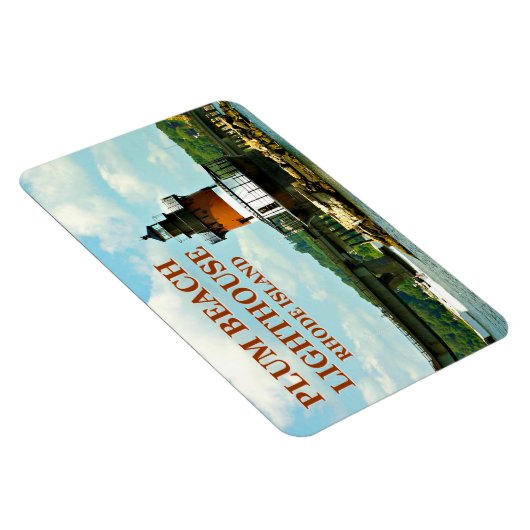 Plum Beach Lighthouse, Rhode Island Photo Magnet Magneet (Rechterzijde)