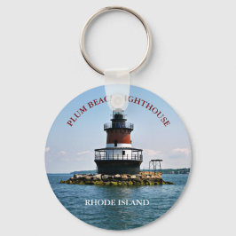 Plum Beach Lighthouse, Rhode Island Sleutelhanger