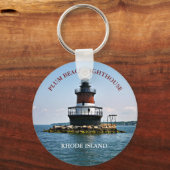 Plum Beach Lighthouse, Rhode Island Sleutelhanger (Voorkant)