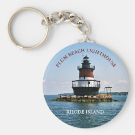 Plum Beach Lighthouse, Rhode Island Sleutelhanger