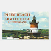 Plum Beach Lighthouse, Rhode Island Stickers (Voorkant)
