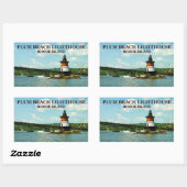 Plum Beach Lighthouse, Rhode Island Stickers (Vel)