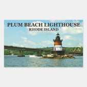 Plum Beach Lighthouse, Rhode Island Stickers (Voorkant)