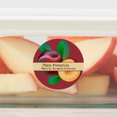 Plum Behoudt Modern Circle Food Label (Aangebracht)