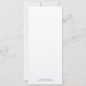 Plum Berry Coral Grey Butterfly Wedding Invites Kaart (Achterkant)