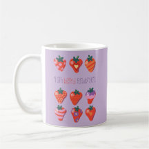 Plum Berry Fond Of You Illustrated Strawberry