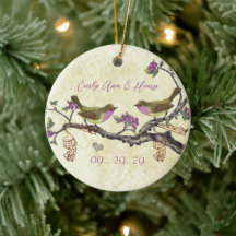 Plum Bird 1e kerstfoto Brown Notes