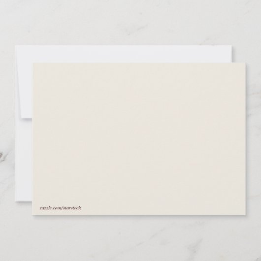 Plum Birdcage, Damask Invitation Kaart (Achterkant)