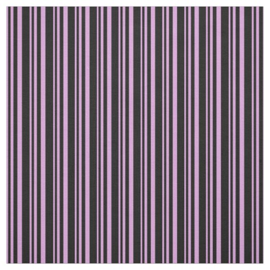 Plum & Black Lines Pattern Stof (Swatch)
