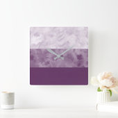 Plum Block Stripes Vierkante Klok (Huis)